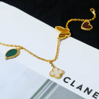 [Clover Jewelry]LUCKY SPRING 5 MOTIF GOLD BRACELET