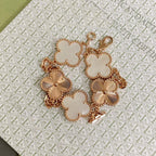 [Clover Jewelry]CLOVER BRACELET 5 MOTIF WHITE MOP PINK GOLD