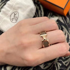 [Clover Jewelry]OLYMPE PINK GOLD RING