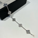 [Clover Jewelry]CLOVER 5 MOTIVE SILBER DIAMANT ARMBAND