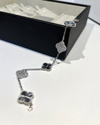 [Clover Jewelry]CLOVER 5 MOTIVE SILBER DIAMANT ARMBAND