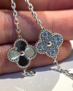 [Clover Jewelry]CLOVER 5 MOTIVE SILBER DIAMANT ARMBAND