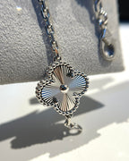 [Clover Jewelry]CLOVER 5 MOTIVE SILBER DIAMANT ARMBAND