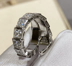 [Clover Jewelry]SERPENTI RING SILVER DIAMOND PAVED