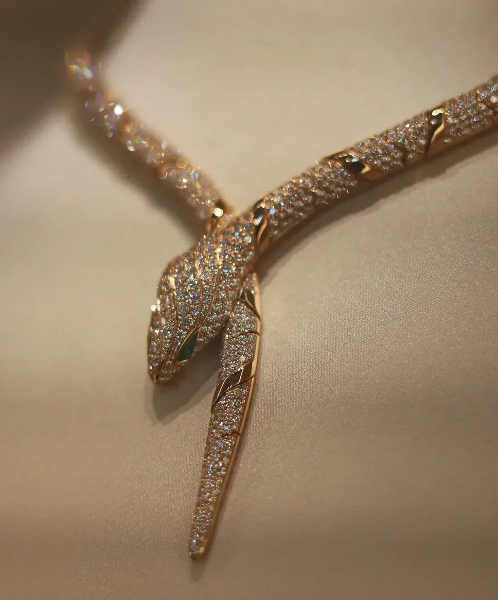 [Clover Jewelry]HAUTE COUTURE GOLD SERPENTI NECKLACE