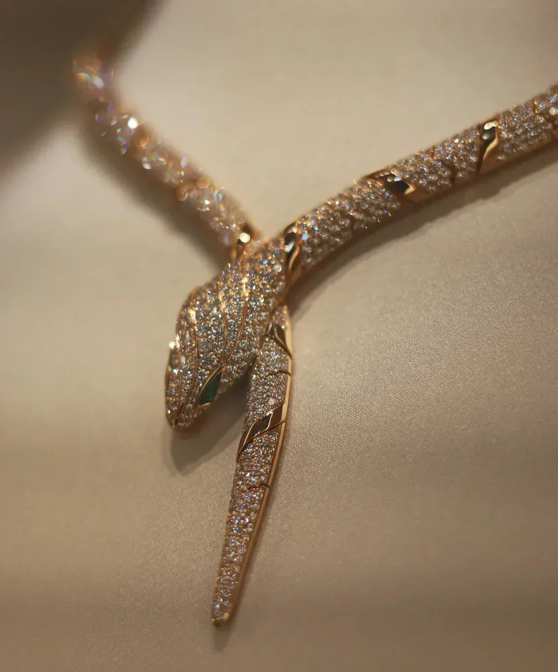 [Clover Jewelry]HAUTE COUTURE GOLD SERPENTI NECKLACE
