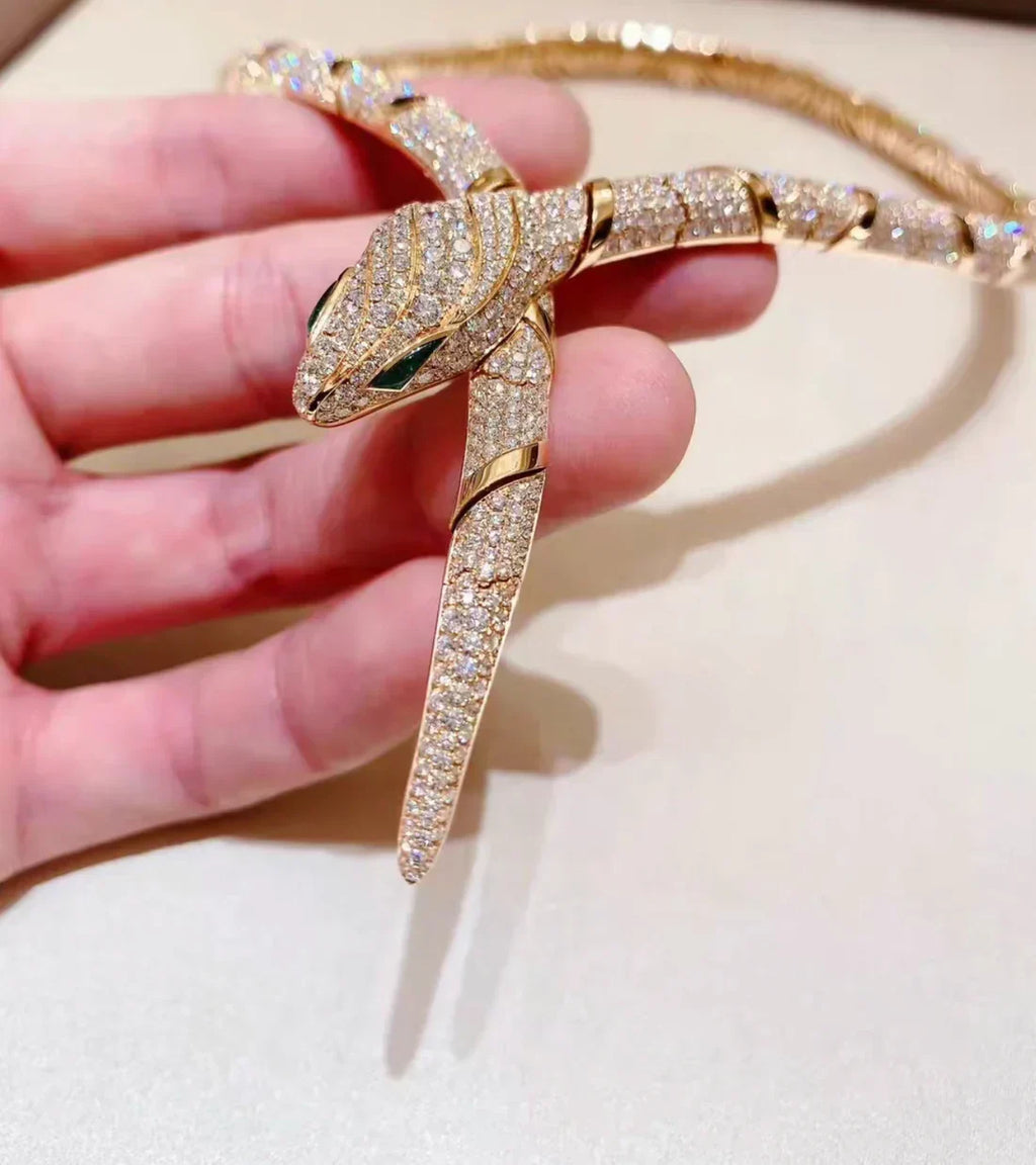 [Clover Jewelry]HAUTE COUTURE GOLD SERPENTI NECKLACE