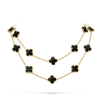 [Clover Jewelry]CLOVER 20 MOTIFS ONYX NECKLACE