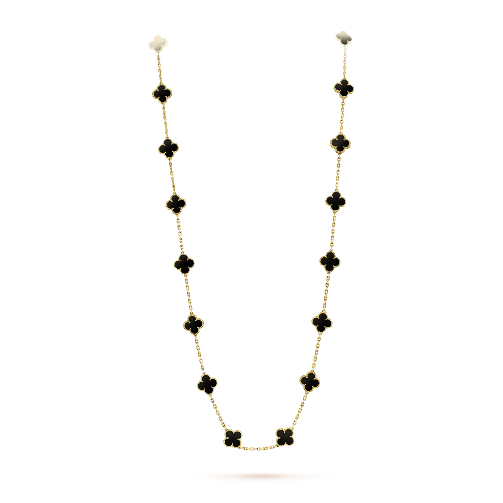 [Clover Jewelry]CLOVER 20 MOTIFS ONYX NECKLACE