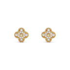 [Clover Jewelry]CLOVER MEDIUM 1 MOTIFS FUll DIAMOND EARRINGS