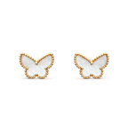 [クローバージュエリー]スウィートバタフライ マザーオブパールイヤスタッズ