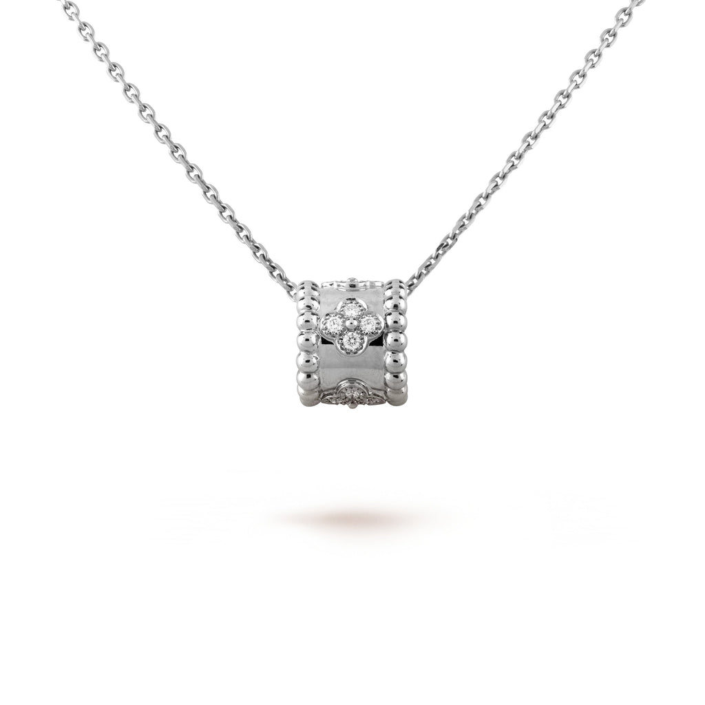 [Clover Jewelry]PERLEE PEDANT SIVLER DIAMOND NECKLACE