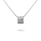[Clover Jewelry]PERLEE PEDANT SIVLER DIAMOND NECKLACE