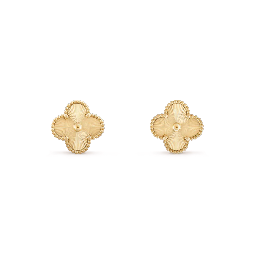 [Clover Jewelry]CLOVER MINI 9.5MM LASER EARRINGS