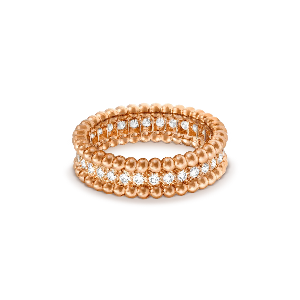 [Clover Jewelry]PERLEE DIAMOND ROSE GOLD RING