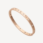 [Clover Jewelry]ZERO 1 PINK GOLD 12 DIAMONDS BRACELET