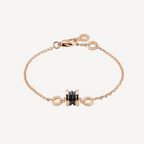 [Clover Jewelry]ZERO 1 ARMREIF AUS SOFTROSA GOLD UND SCHWARZER KERAMIK