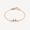 [Clover Jewelry]ZERO 1 ARMBAND AUS SOFT ROSÉGOLD UND WEISSER KERAMIK