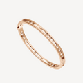 [Clover Jewelry]ZERO 1 SPIRAL LOGO PINK GOLD BRACELET