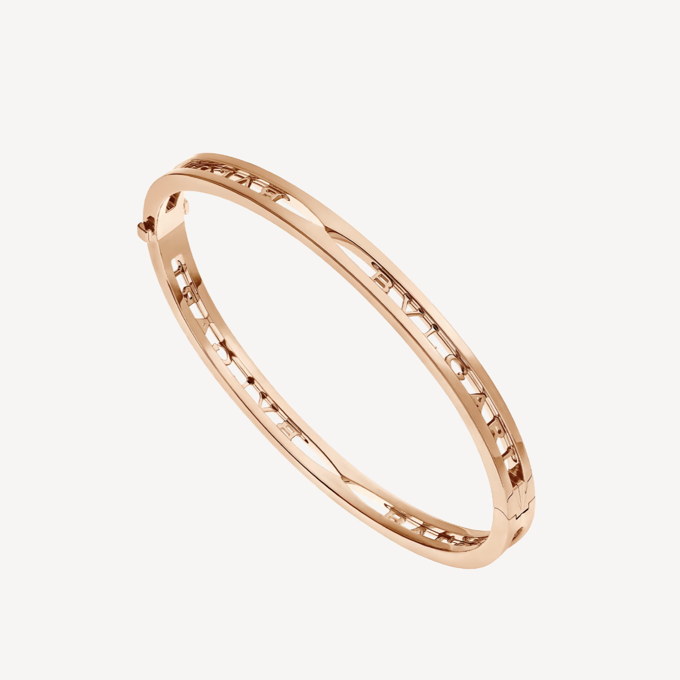 [Clover Jewelry]ZERO 1 SPIRAL LOGO PINK GOLD BRACELET