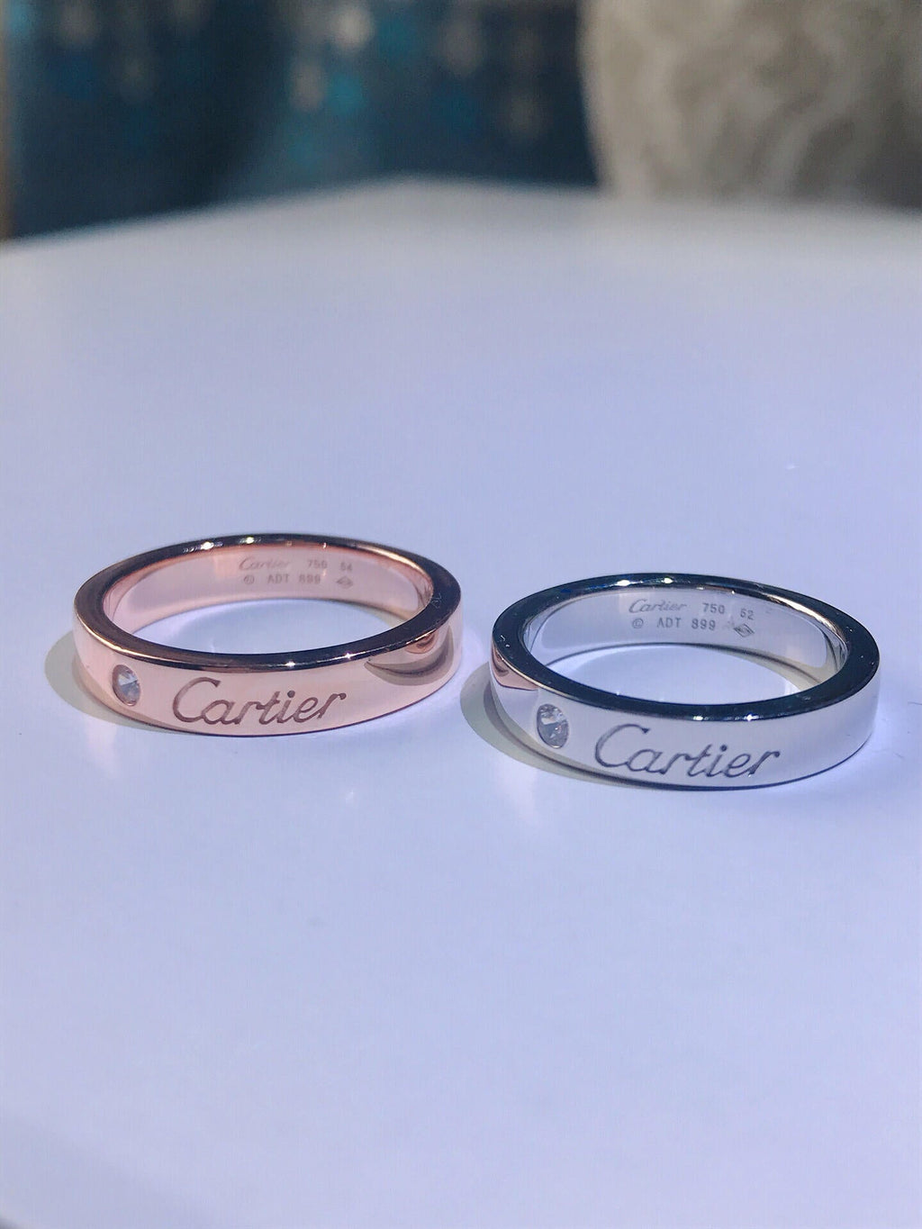[Clover Jewelry]C PLATINUM 1 DIAMOND RING