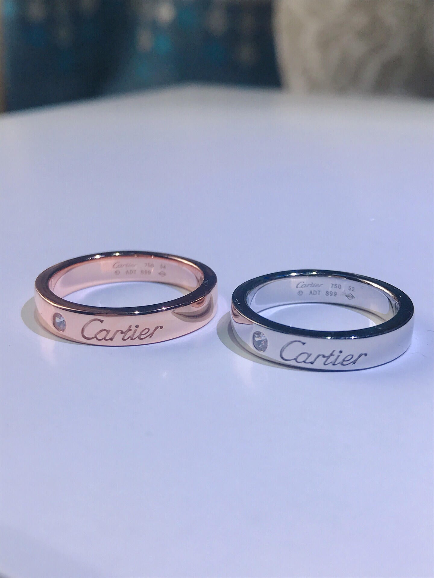 [Clover Jewelry]C PLATINUM 1 DIAMOND RING