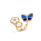 [Clover Jewelry]LUCKY 3 MOTIF GOLD RING