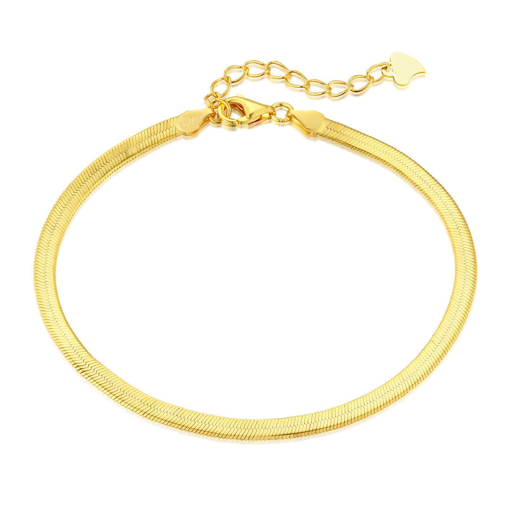 [Clover Jewelry]フラットスネークボーンチェーンブレードネックレス