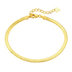 [Clover Jewelry]フラットスネークボーンチェーンブレードネックレス
