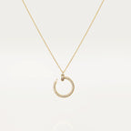 [Clover Jewelry]JUSTE NECKLACE GOLD DIAMONDS