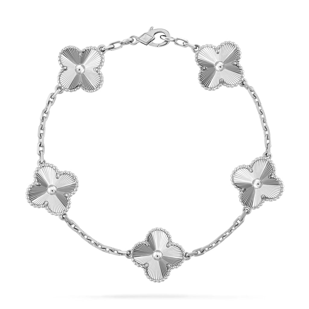 [Clover Jewelry]CLOVER SILVER 5 MOTIFS BRACELET