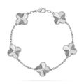[Clover Jewelry]CLOVER SILVER 5 MOTIFS BRACELET