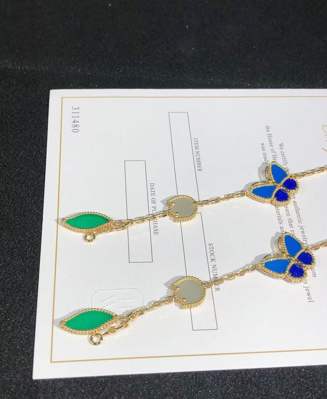 [Clover Jewelry]LUCKY SPRING BUTTERFLY 5 MOTIF BRACELET