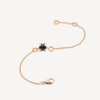 [Clover Jewelry]ZERO 1 ARMREIF AUS SOFTROSA GOLD UND SCHWARZER KERAMIK