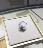 [Clover Jewelry]CLOVER RIVERSIBLE PURPLE CHALCEDONY RING