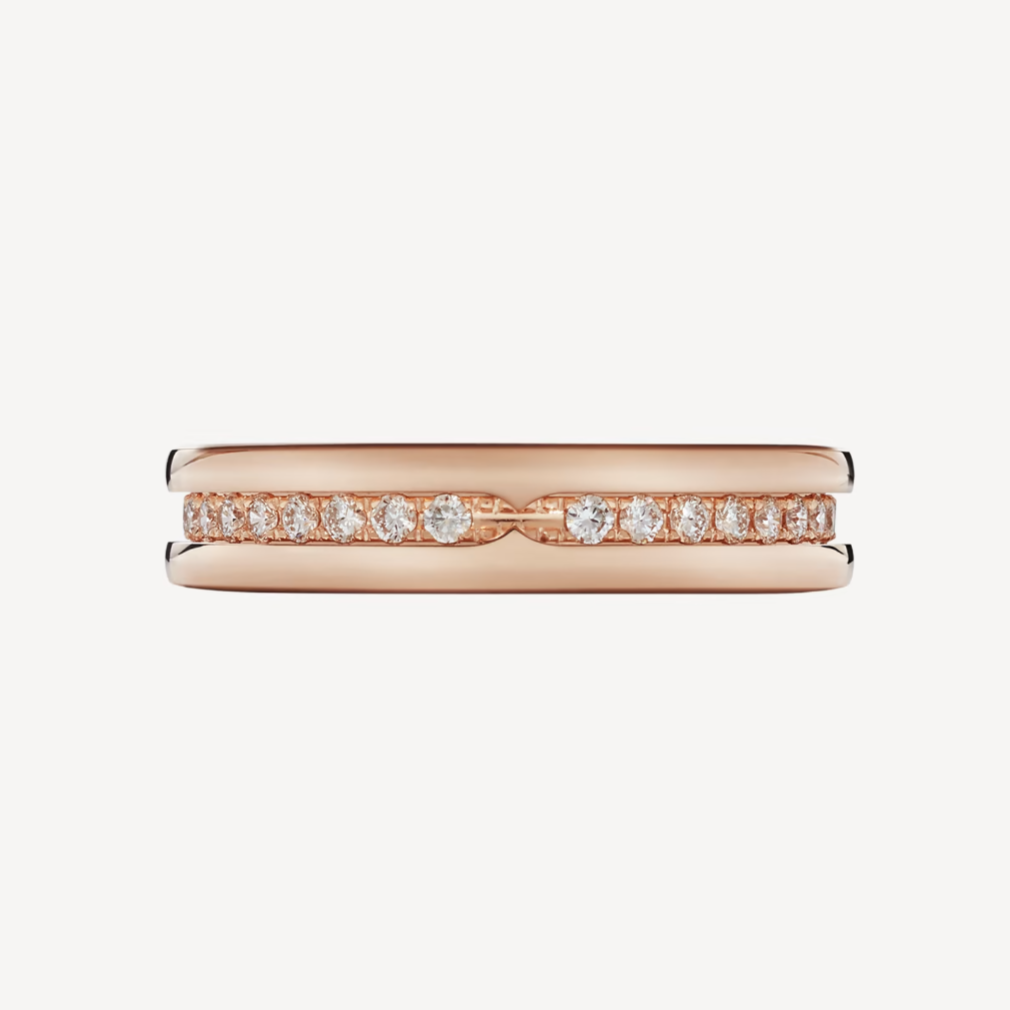 [Clover Jewelry]ZERO 1 ONE-BAND PAVED DIAMONDS AM SPIRALRING
