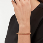 [Clover Jewelry]ZERO 1 SPIRAL LOGO PINK GOLD BRACELET