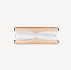 [Clover Jewelry]ZERO 1 TWO-BAND LOOPS AND WHITE CERAMIC SPIRAL PINK GOLD RING