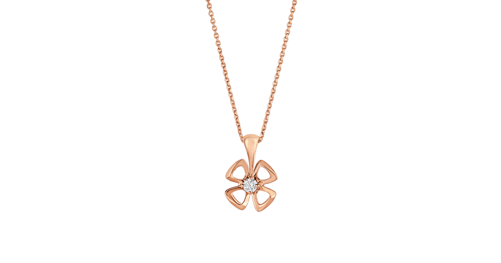 [Clover Jewelry]FIOREVER KETTE DIAMANT MITTE