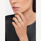[Clover Jewelry]ZERO 1 DREIFACHRING ROSE WEISS UND GELB