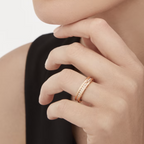 [Clover Jewelry]ZERO 1 ONE-BAND PAVED DIAMONDS AM SPIRALRING