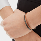 [Clover Jewelry]ZERO 1 ROSÉGOLD MIT MATTSCHWARZEM KERAMIKARMBAND
