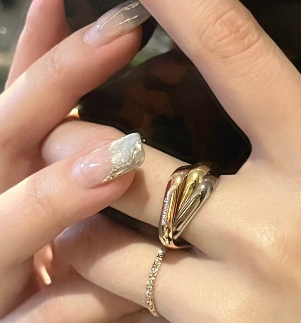 [Clover Jewelry]トリニティリング ゴールド ピンクゴールド シルバー