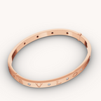 [Clover Jewelry]ZERO 1 PINK GOLD 12 DIAMONDS BRACELET