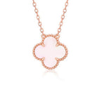 [クローバージュエリー] CLOVER 15MM ピンクマザーオブパール シングル フラワーネックレス