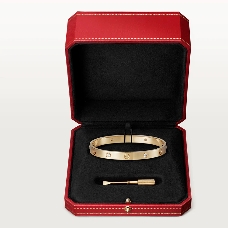 [Clover Jewelry]LOVE BRACELET 6.1MM 4 DIAMONDS