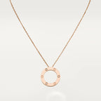 [Clover Jewelry]LOVE NECKLACE 16MM 3 DIAMONDS
