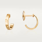 [Clover Jewelry]LOVE EARRINGS 2.65MM PINK GOLD