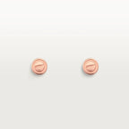[Clover Jewelry]LOVE EARRINGS PINK GOLD 10MM