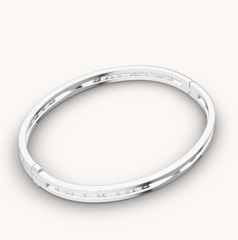 [クローバージュエリー]ZERO 1 スパイラルロゴ シルバーブレスレット